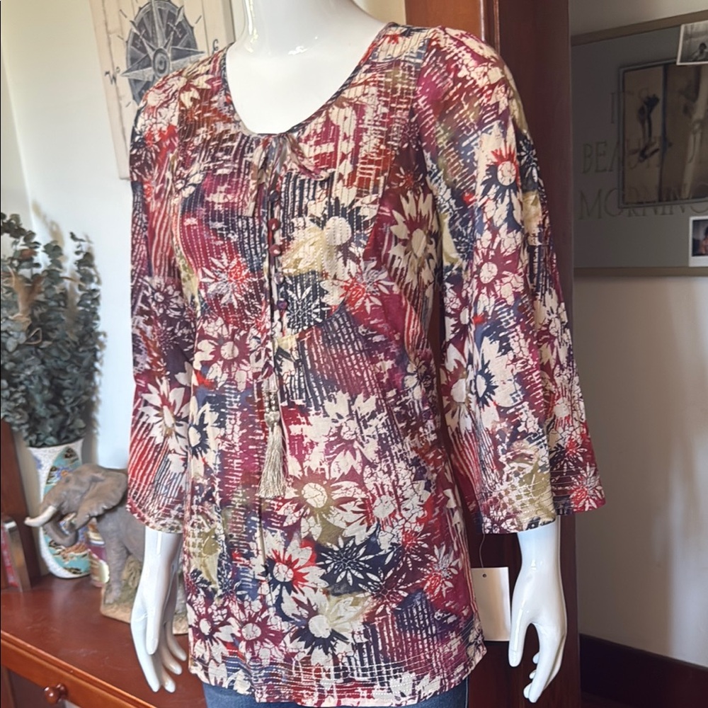 NWT Style&Co size small Floral Print Women's Top